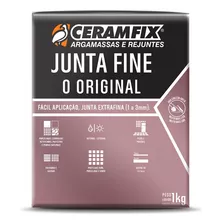 Rejunte Junta Fine Ceramfix 1kg Grafite