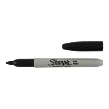 Sharpie Negro Permanente Punta Fina X 2 Unidades 