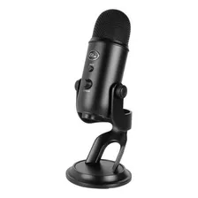 Micrófono Blue Yeti Condensador Omnidireccional Color Blackout