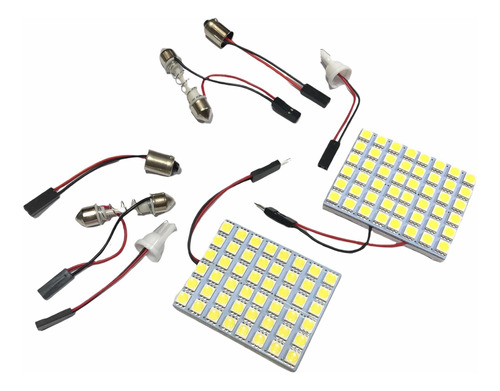 Set 2 Plafn 36 Led Smd 12v Luz Domo Interior Auto Camioneta Foto 3