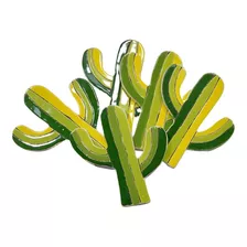 Figuras Forma De Cactus De Ceramica X 5 Unidades Mosaiquismo