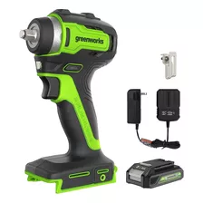 Llave De Impacto Inalámbrica Greenworks 24v Trubrushless 3/8