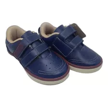 Sapato Infantil Kidy Masculino Velcro Anatômico Azul Marinho