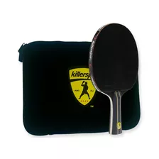 Raqueta De Tenis De Mesa Killerspin Jetblack Con Mango Negro