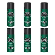 Kit 6 Trs Marchand Desodorante Spray Classic 100 Ml