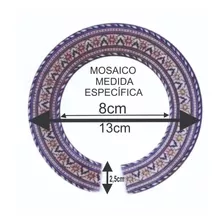 Roseta Mosaico Adesivo Violão Viola Medida Específica
