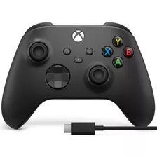 Joystick Control Xbox Inalambrico Negro + Cable Usb-c