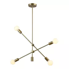 Luminária Pendente Ipanema Dourado 68cm Bella 110v/220v