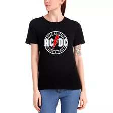 Camiseta Babylook Acdc Rock Classic Band Rock Anos 70