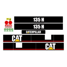  Kit De Adesivo Para Moto Niveladora Caterpillar 135 H