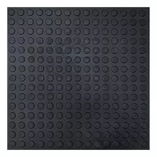 40 Piso Moeda Preto Borracha Pastilhado Academia 50x50cm 10m