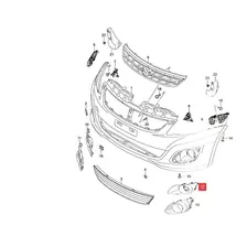 Rejill Paragolp Izq. S/agujero Suzuki Swift Dzire 2012-13 Ga