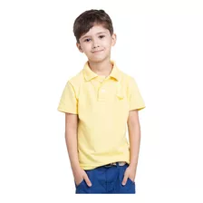Camisa Polo Infantil Masculina 100% Colorido 7 Cores