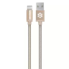 Cable Tipo C Dorado Premium Braided