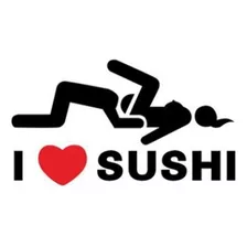 Adesivo I Love Sushi Car Window Van Rear Para-brisa Truck Do