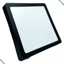 Painel Plafon Sobrepor Led 40w 40x40 Quadrado Branco Frio No Cor Preto Branco Frio 110v/220v