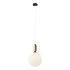 Pendente Cuica Bronze E Branco (d)30cm (a)47cm 40w - Hl008m