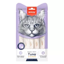 Wanpy Creamy Atun Y Cangrejo Para Gatos - 5 Tubos