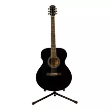 Guitarra Electroacustica Campero Cuerdas De Acero Negro 40¨