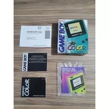 Caixa E Manuais Game Boy Color Teal Sem Console