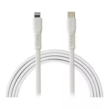 Cabo Compatível Carregador iPhone 5 6 7 8 Plus S X Xs 11 L2 Cor Branco