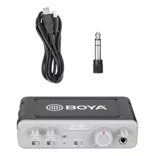 Boya By-am1 Interface De Audio Grabación 2 Canales Usb Color Gris