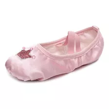 Zapatos De Baile De Ballet De Corona Bordados Por Satén Niña