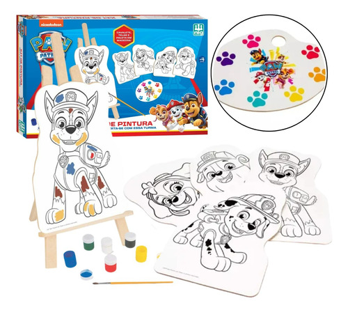 Super Kit De Pintura Patrulha Canina- Lançamento-nig