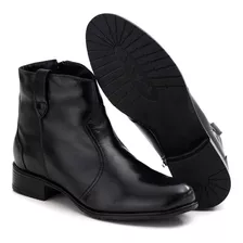 Bota Ranster Feminina Couro Anti Stress Zíper Macia Original