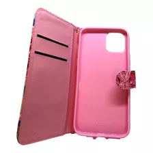 Para iPhone 11 /11 Pro Funda Billetera Cuero Pintado Flores