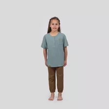 Camisa Zelki Kids Light Blue Gnomo