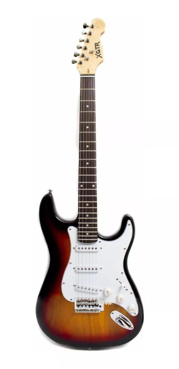 Guitarra Eléctrica Xgtr St111 Stratocaster De Aliso Sólido Sunburst Con Diapasón De Palo De Rosa