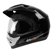 Capacete Para Moto Cross Pro Tork Th1 Vision Solid Preto Solid Tamanho 60 