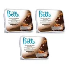 Depil Bella Cera Depilatória Negra 1kg Kit 3uni