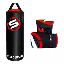 Stylo Sport Infantil Saco De Pancada Boxe Cor Preto 70cm Y 30cm