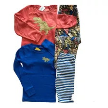 Carters Set Pijamas 4 Piezas Magas Largas T2 T3 T4 T5 T6