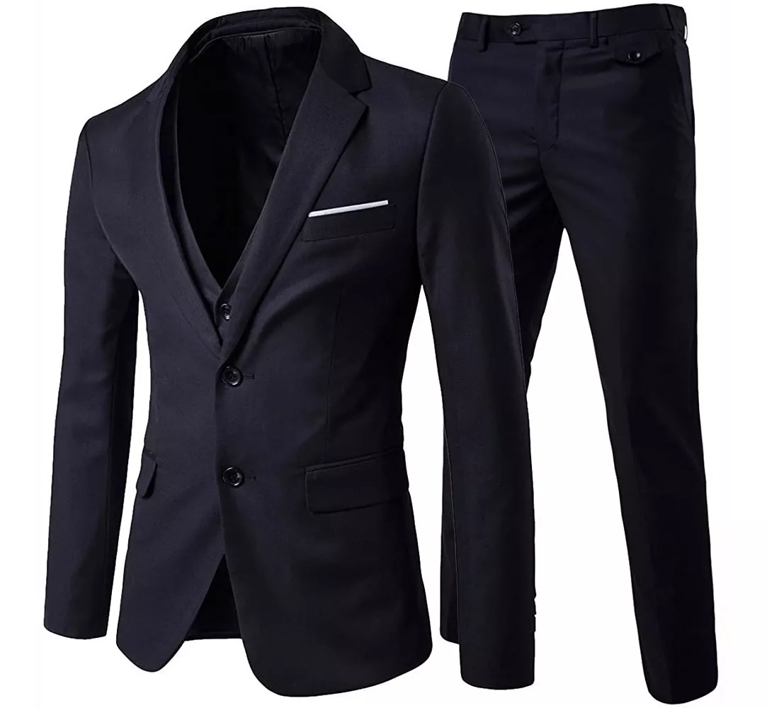 Terno Oxford Slim Masculino - Calça+paletó+colete+barato