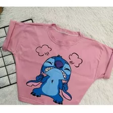 Cropped Lilo Stitch Camiseta Feminina | Tamanho Único!!!