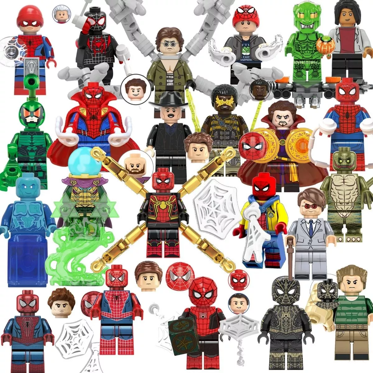 Set Spiderman Hombre Araña Compatible Lego Toy Lejos De Casa