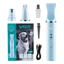 Kit 3 En 1 Cortadora Pelo Perros Uñas Vgr V-205 Cerámica Usb