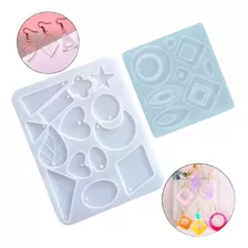 Molde De Silicone Para Resinas Pingente Brincos Colar Brinco