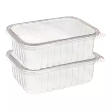 144un Pote Marmita Descartável 750ml Freezer E Microondas Cor Cristal