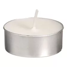 Jogo Com 12 Velas Tealight Pequena Redonda Branca Offwhite