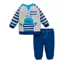 Little Me Mejores Comienzos Por Monster 2pc Pant Set