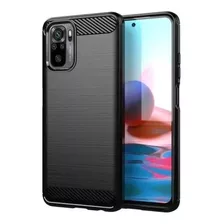 Funda Tpu Fibra Carbono Xiaomi Redmi Note 10s + Templado 5d