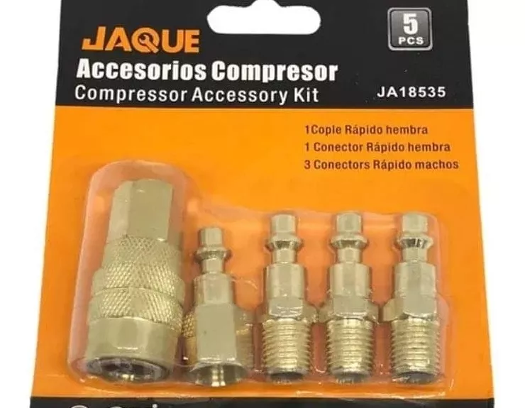 Kit Jgo Accesorio Acoples Rapido P Compresor 5pcs Uyustools 