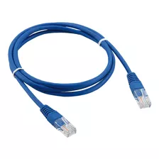 10 Cabo De Rede 2 Metro Patch Cord Azul Cat5e Modem Roteador