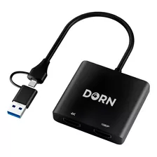 Hub Dorn Displaylink 4k Para 2 Telas Hdmi +nf