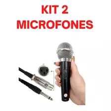 Microfone Fio Dinâmico Profissional Metal Cabo
