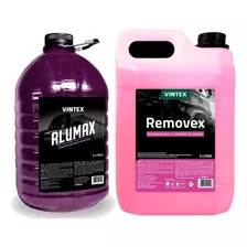 Kit Shampoo Limpeza Motor Roda Chassi Alumax Removex Vonixx